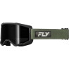 Masque FLY RACING Focus Sand vert/noir - écran Dark Smoke 0