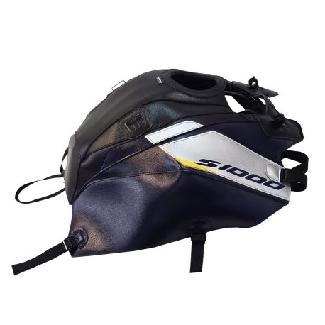 Tapis de reservoir BAGSTER BMW S1000XR 2020-2026 NOIR MARINE DECO ARGENT CITRON MARINE