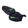 housse de selle bagster KAWASAKI Z750Z1000 2007-2012 NUBUCK STAM CARBONE VERT NACRÉ 0