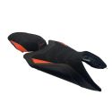 Housse de selle Bagster KTM 790 890 DUKE 2018-2026 STAM NUBUCK CARBONE ORANGE