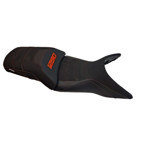Housse de selle Bagster KTM 1290 SUPER ADVENTURE 2021-2026 NUBUCK STAM CARBONE ORANGE