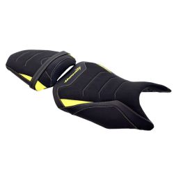 Housse de selle Bagster HONDA CB 750 HORNET 2023-2026 STAM NUBUCK CARBONE CITRON