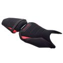 Housse de selle Bagster HONDA CB 750 HORNET 2023-2026 STAM NUBUCK CARBONE ROUGE