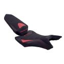 Housse de selle Bagster HONDA CB 1000 HORNET 2018-2026 STAM NUBUCK CARBONE ROUGE