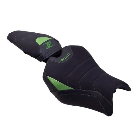 Housse de selle Basse Bagster KAWASAKI Z 900 2025-2026 STAM NUBUCK CARBONE VERT NACRE