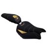 Housse de selle Avant Haut Arrière Bas Bagster KAWASAKI Z 900 2025-2026 STAM NUBUCK CARBONE JAUNE OR 0