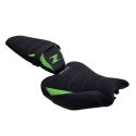 Housse de selle Bagster KAWASAKI Z 900 2017-2019 STAM NUBUCK CARBONE VERT