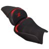 Housse de selle Bagster KAWASAKI Z 650 2020-2025 STAM NUBUCK CARBONE ROUGE 0