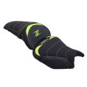 Housse de selle Bagster KAWASAKI Z 650 2020-2025 STAM NUBUCK CARBONE VERT CELADON