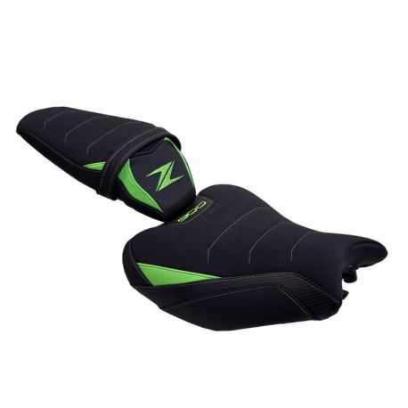Housse de selle Bagster KAWASAKI Z 900 2020-2024 STAM NUBUCK CARBONE VERT