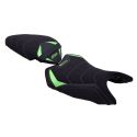 Housse de selle Bagster KAWASAKI Z 500 2024-2026 STAM NUBUCK CARBONE VERT