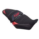Housse de selle Bagster HONDA CB 650 R 2024-2026 STAM NUBUCK CARBONE ROUGE