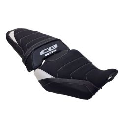 Housse de selle Bagster HONDA CB 650 R 2024-2026 STAM NUBUCK CARBONE GRIS CLAIR