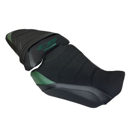 Housse de selle Bagster HONDA CB 650 R 2024-2026 STAM NUBUCK CARBONE VERT FONCE