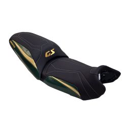 Housse de selle Bagster BMW R 1300 GS 2023-2026 STAM CARBONE VERT TREFLE JAUNE OR