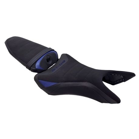 Housse de selle Bagster YAMAHA MT 09 2024-2026 STAM CARBONE NUBUCK BLEU