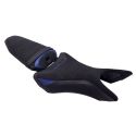 Housse de selle Bagster YAMAHA MT 09 2024-2026 STAM CARBONE NUBUCK BLEU