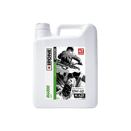 Huile moteur quad IPONE R4000 ATV 10 W 40 en 4 litres