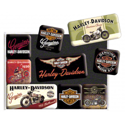 Jeu de 9 Aimants de frigo HARLEY-DAVIDSON