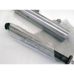 Toile inox tressée echappement moto