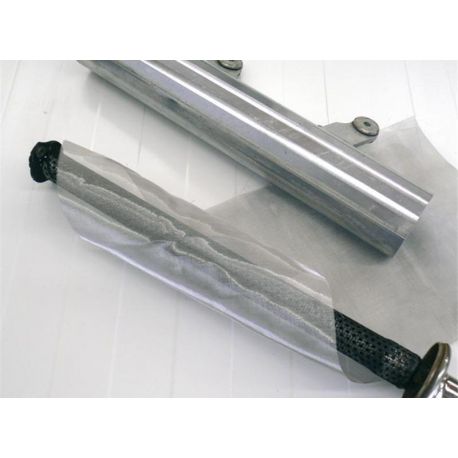 Toile inox tressée echappement moto