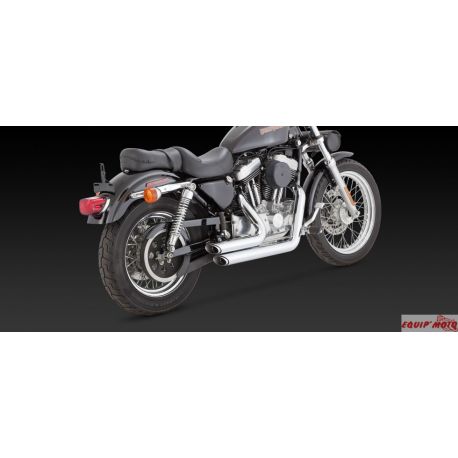 Echappement VANCE & HINES STAGGERED court HARLEY DAVIDSON XL SPORSTER 1999-2003