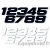 Kit numéros de course moto enduro BLACKBIRD 0 à 9  130 X 70 mm 0