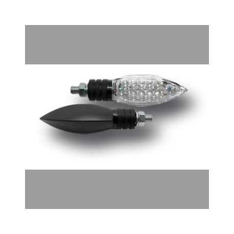 Clignotants amande led noir 27