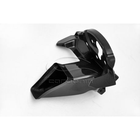 Entrée d'air racing + support intrumentation carbone KAWASAKI ZX10R 2011-2015