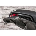 Garde boue arrière carbone / passage de roue : support de plaque DUCATI 800 SCRAMBLER