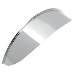 Casquette de phare moto chromé 180 mm