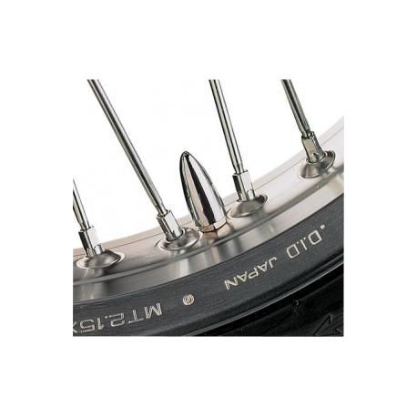 Bouchons valves chromés