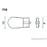 Ampoule T10 12V/3W culot W21X9,5D 0