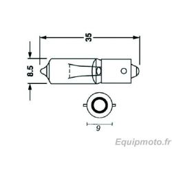 Ampoule 23W 12V/23W culot BA9S