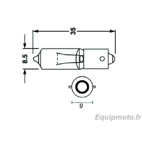Ampoule 23W 12V/23W culot BA9S