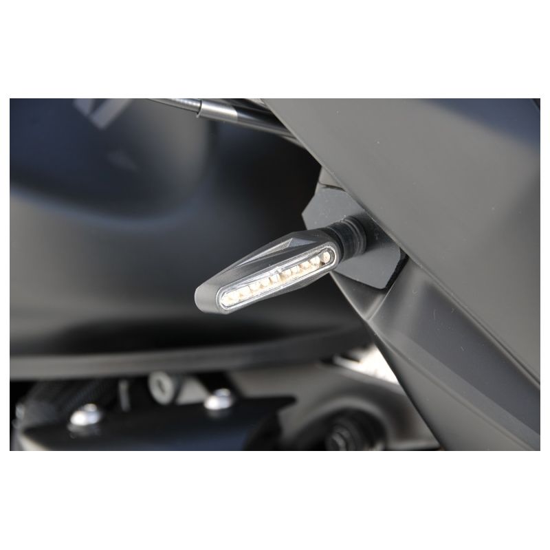 Clignotants Universels Pour Moto - Ambre - Compatibles Honda MSX125 Grom/Monkey - ABS Et Métal - Étanches