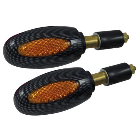 Clignotants carbone embouts de guidon