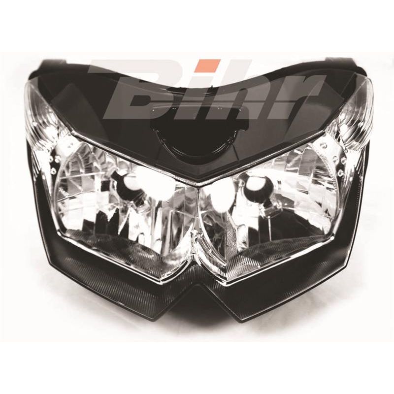 Phare/Optique Avant Compatible Kawasaki Z750 Z1000 - Modèle Adaptable, Livré Avec Veilleuses LED