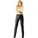 Pantalon jeans cuir femme
