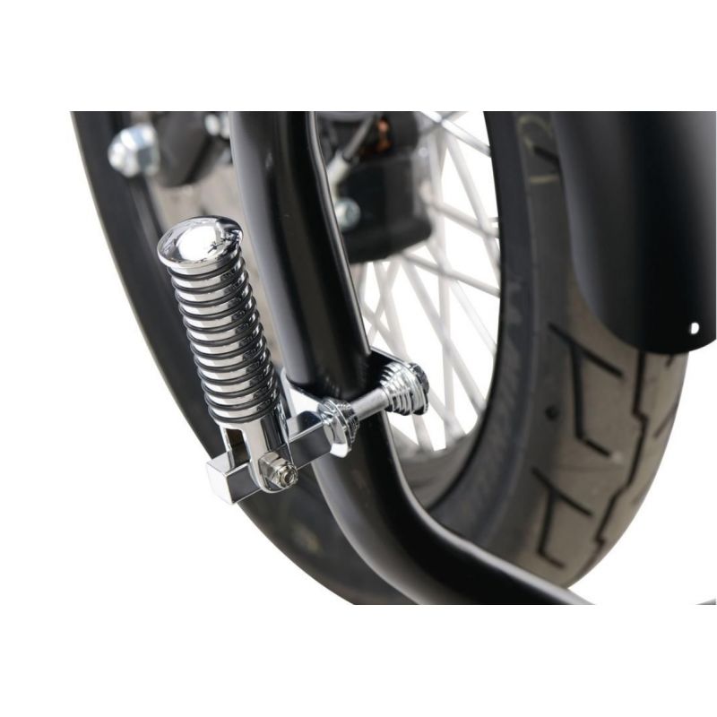 Paire de Platines / plateformes repose pieds universelles Chrome Conducteur pour  moto custom