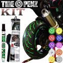 KIT COMPLET peinture deco pneus TIRE PENZ