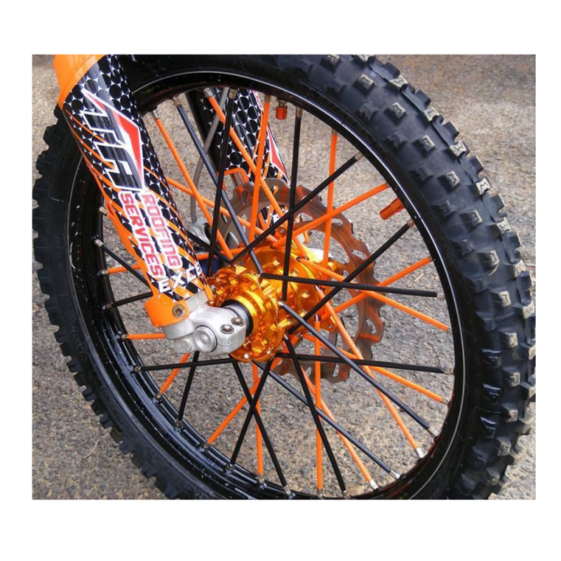 AIZHIYUAN 36pcs Protège Rayons Roues Motocross Jantes Peaux Off