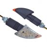 Clignotants moto Blade à Led look carbone 1